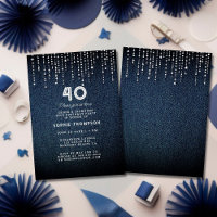 Denim Diamonds Drippings 40th Birthday Party