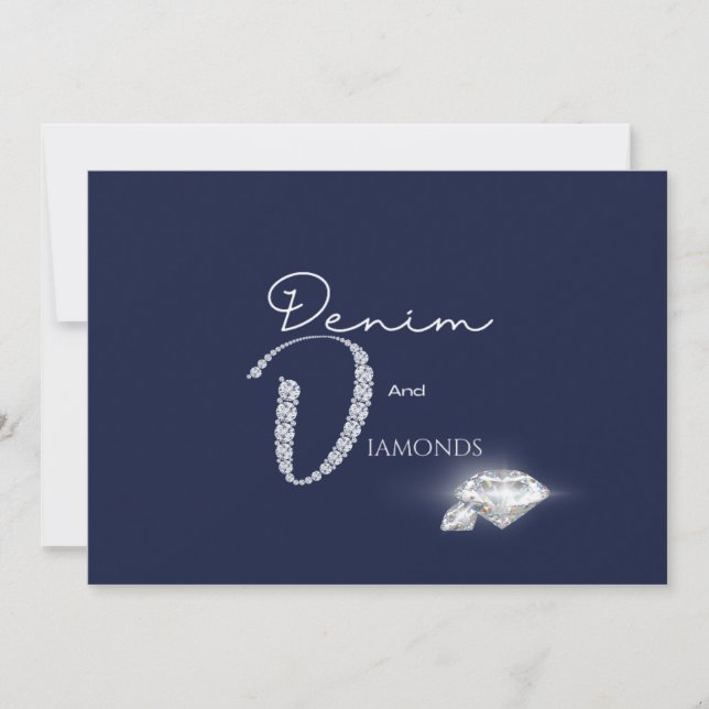 Invitation Denim et diamants (Devant)