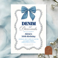 Denim et Diamonds Adulte Anniversaire