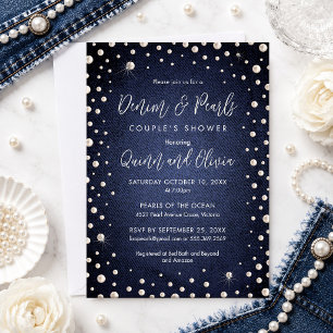 Invitation Denim et Perles