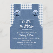 Denim Overalls migre comme un bouton bleu