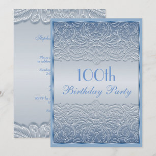 Invitation Dentelle Bleue 100e anniversaire