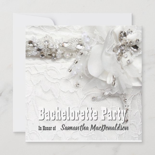 Invitation Dentelle et diamante robe de soirée (Devant)