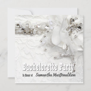 Invitation Dentelle et diamante robe de soirée