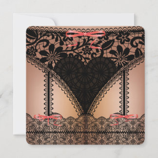 Invitation Dentelle noire