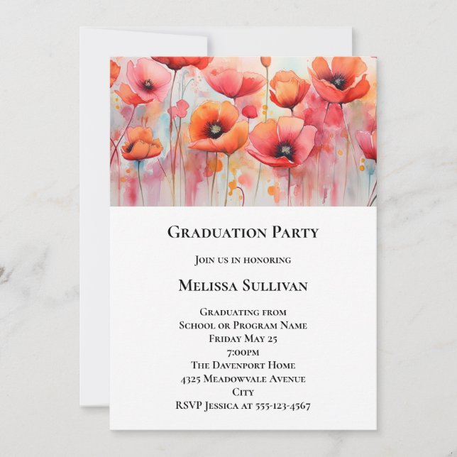Invitation Dentistesse dentaire Médicale Image Graduation (Devant)