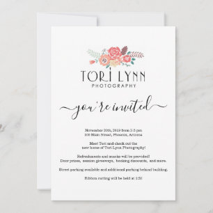 Invitation d'entreprise simple - Ajouter un logo