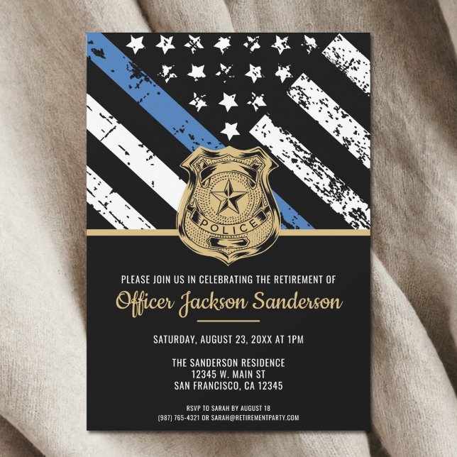 Invitation Département de l'application de la loi sur la retr (Police Retirement Law Enforcement Department Invitation)