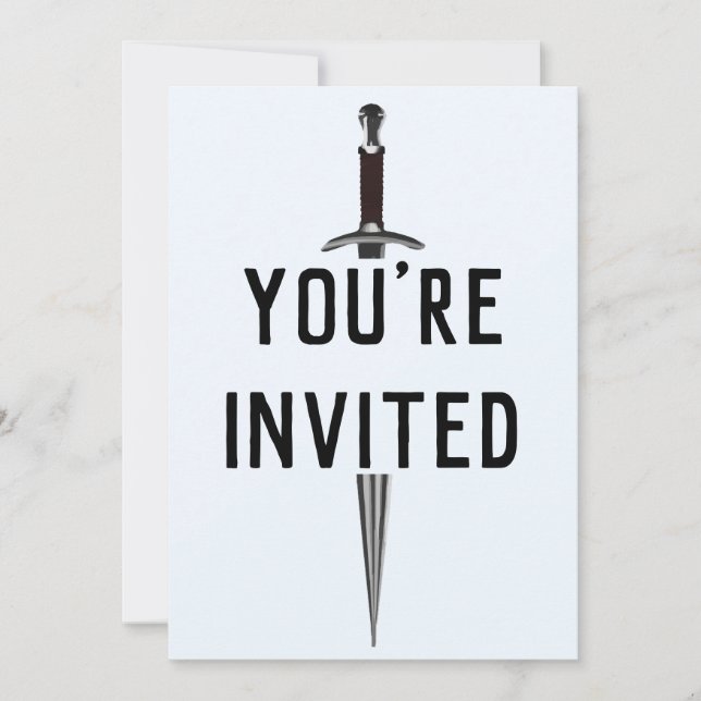 invitation d'épée (Devant)