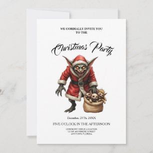 Invitation Déplaisant Noël Goblin - Imaginaire sombre Evil Pè