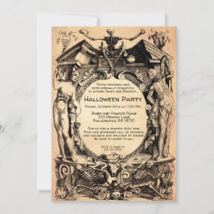 Invitation déplaisant personnalisable de style Vin