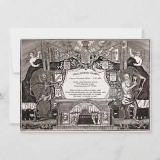 Invitation Déplaisante vintage personnalisable