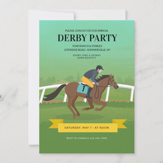 Invitation Derby (Devant)