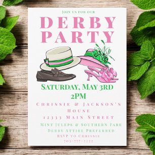 Invitation Derby Party Fancy Casquette Chaussures Fashion Pre