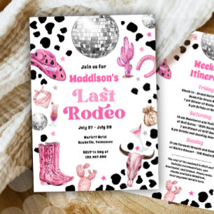 Invitation Dernier Rodéo de la Cowgirl de l'Espace Week-end E