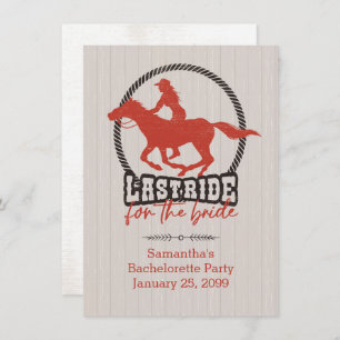 Invitation Dernier Roulé Rouge Pour La Mariée