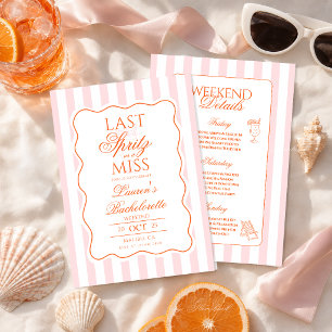 Invitation Dernier Spritz en tant que Miss Bachelorette