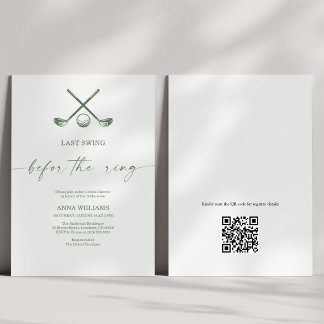 Invitation Dernier Swing Avant le Mariage Enterrement de Vie