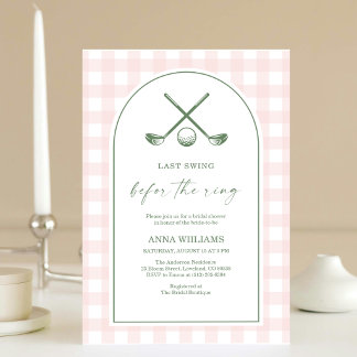 Invitation Dernier Swing Avant l'Enterrement de Vie de Jeune