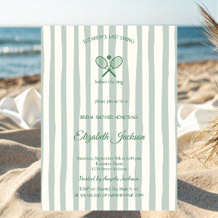Invitation Dernier Swing Country Club Green Stripe Enterremen