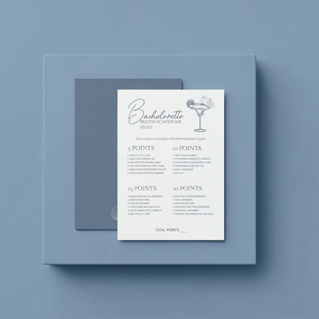 Invitation Dernier Toast Bachelorette Jeu Scavenger Chasse Ca (Créateur téléchargé)