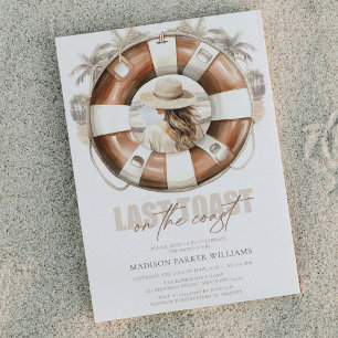 Invitation Dernier toast Beach Bride sur la côte