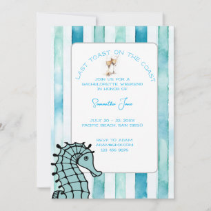 Invitation Dernier Toast Sur La Côte Bachelorette Week-End