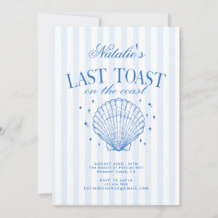 Invitation Dernier Toast sur la Côte Enterrement de Vie de Je