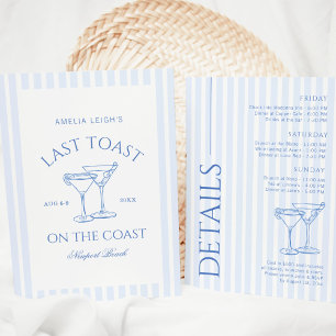 Invitation Dernier Toast Sur La Côte Week-end Enterrement de