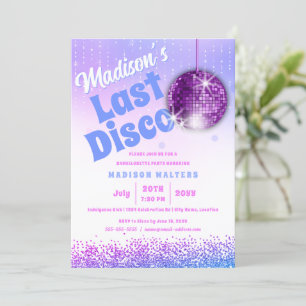 Invitation Dernière disco rétro Bachelorette