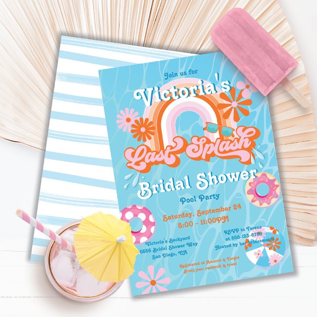 Invitation Dernière Fête des mariées de bachelorette de pisci (Créateur téléchargé)