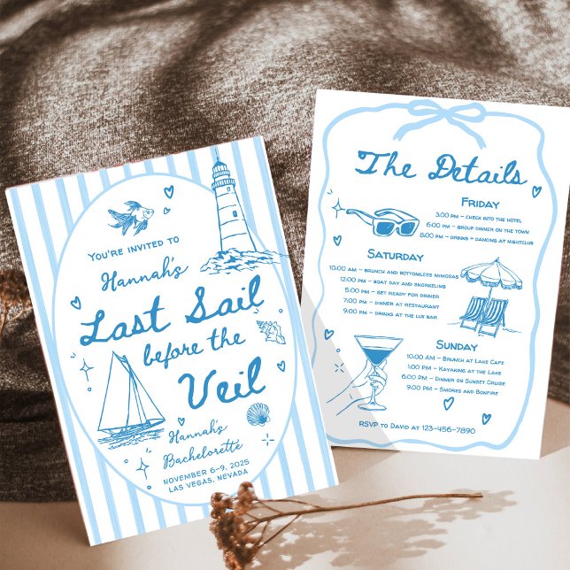 Invitation Dernière voile avant l'Itinéraire du Voile Bachelo (Créateur téléchargé)