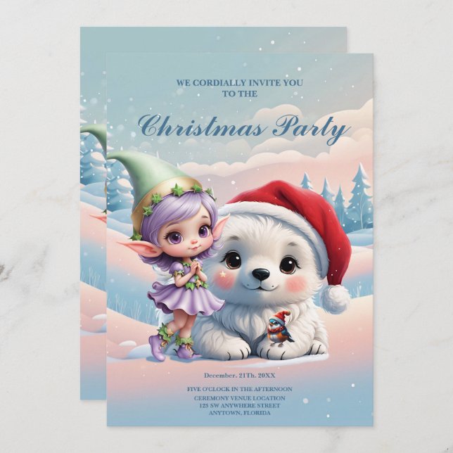 Invitation Des amis dans un monde d'imaginaires. (Devant / Derrière)