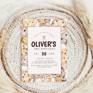 Invitation des Anniversaires de enfants de cookies