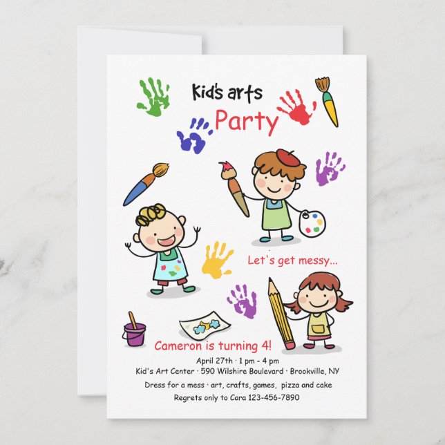 Invitation des arts de l'enfant (Devant)