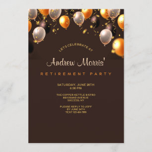 Invitation des ballons de fête