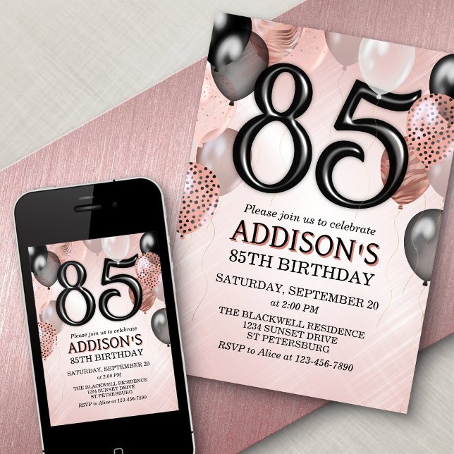 Invitation des Ballons d'or Roses 85e anniversaire (Créateur téléchargé)