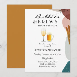 Invitation des bulles et des brasseries Abstraites