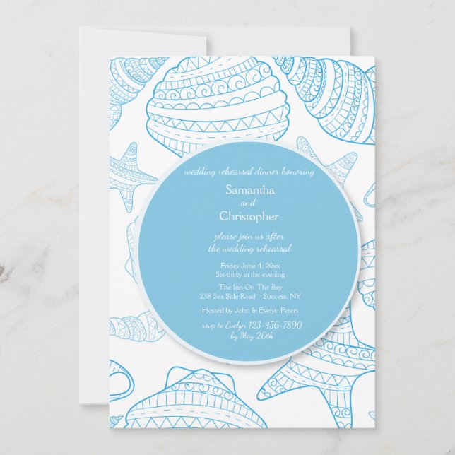 Invitation des coquillages des mers bleues (Devant)