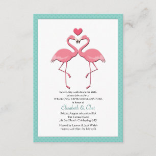 Invitation Des couples de Flamant rose vous sélectionnez