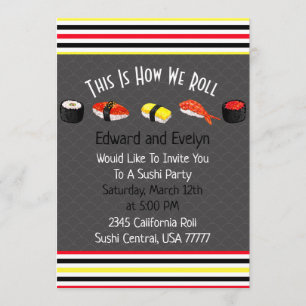 Invitation des couples Saki & Sushi Party