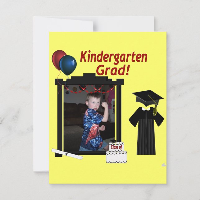 Invitation des diplômés de la maternelle Ajouter u (Devant)