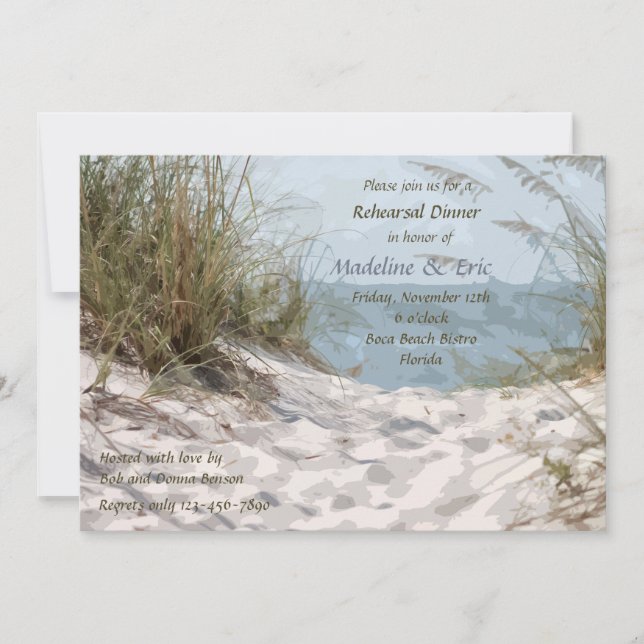 Invitation des dunes de plage (Devant)
