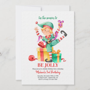 Invitation des elfes de Noël