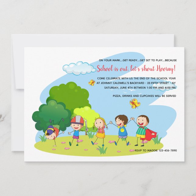 Invitation des enfants en jeu (Devant)