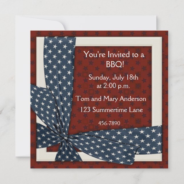 Invitation des étoiles d'été (Devant)