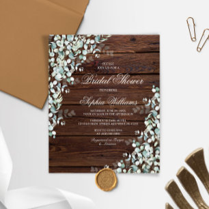 Invitation des Feuilles d'Eucalyptus et de la douc