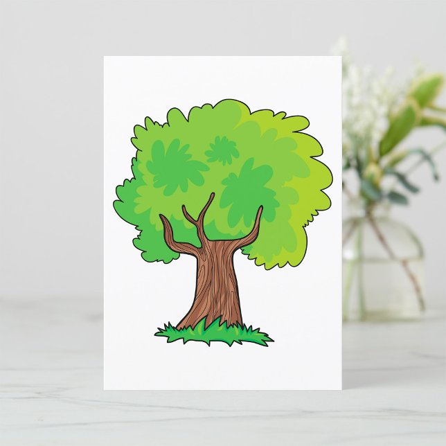Invitation des Feuilles verts de l'arbre à feuille (Créateur téléchargé)
