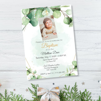 Invitation des feuilles verts de l'Eucalyptus