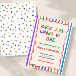 Invitation Des Filles Colorées Veulent N'avoir Qu'un Seul Ann